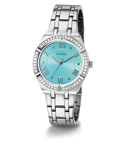 GUESS Ladies Silver Tone Analog Watch GW0033L7
