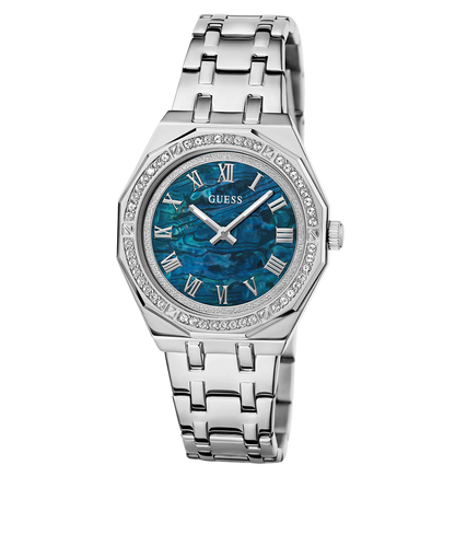 GUESS Ladies Silver Tone Analog Watch   GW0770L1