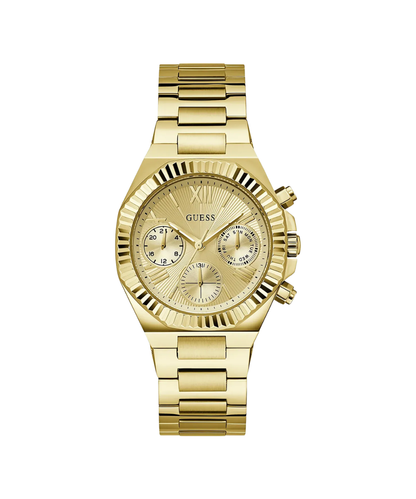 Guess Women's Gold Stainless Steel Watch, Champagne Dial | Gw0769l2