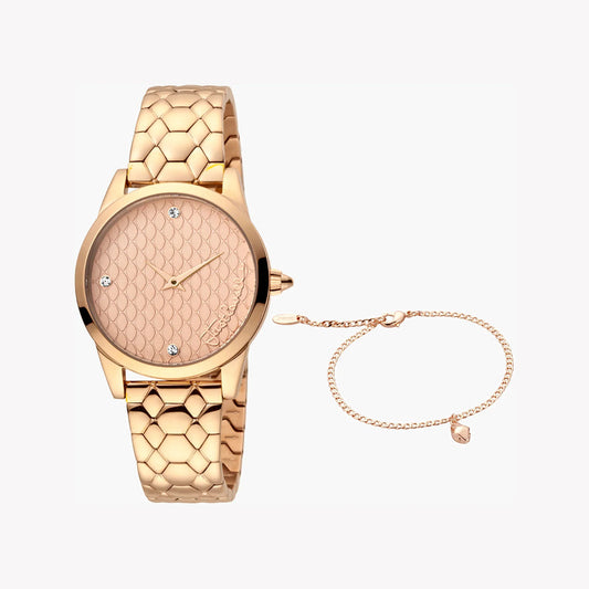 Just Cavalli Women's Rose Gold Watch, Elegant Design - JC1L087M0065