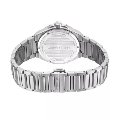 Cerruti 1881 Black Dual-Time Two-Tone Watch CIWGK0084403