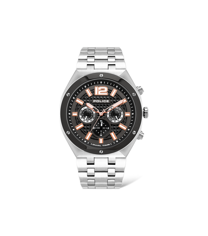 Police Watches kediri Mens Analogue Quartz Watch with Stainless-Steel Bracelet PL.15995JSTBL-61M