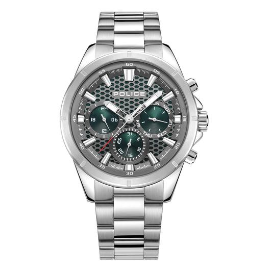 Police Watches Malawi Mens Watch with Steel Metal Bracelet PEWGK2204106, Silver