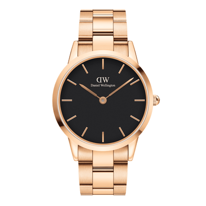 Iconic Link Black Rose Gold - DW00600344