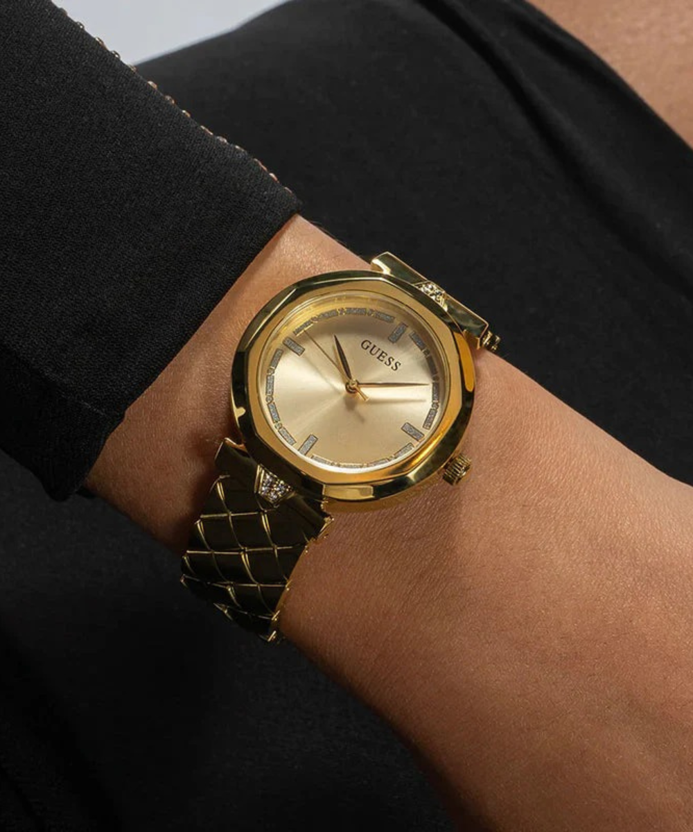 GUESS GW0613L2 Ladies Analog Watch – Gold Dial – Steel Bracelet