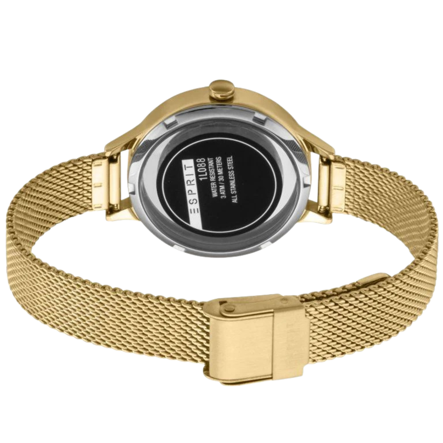 Esprit Women's Gold Dial Gold Steel Mesh ES1L088M0025