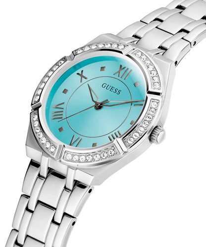 GUESS Ladies Silver Tone Analog Watch GW0033L7