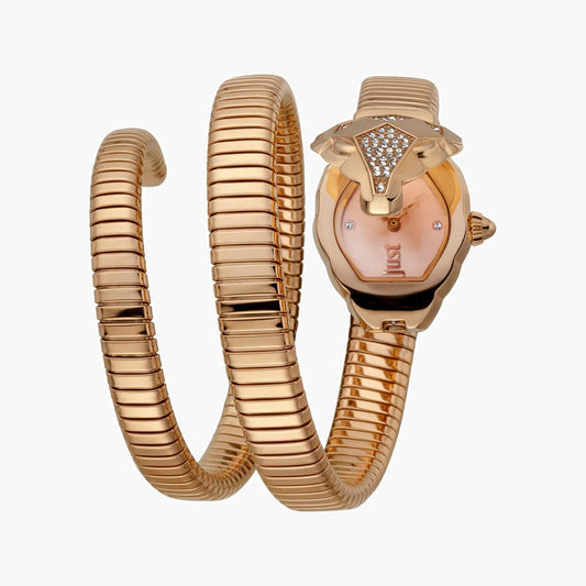 Just Cavalli Women's Rose Gold Watch, Asymmetrical Case - JC1L073M0035