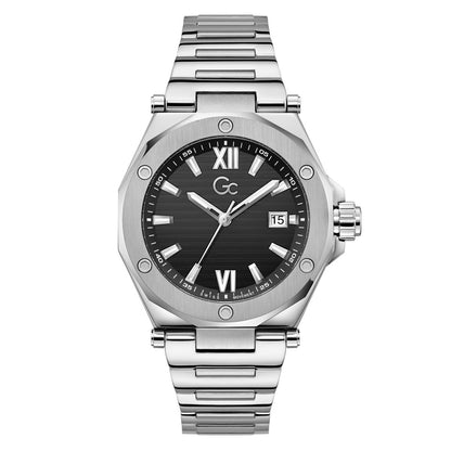 Gc Legacy Sleek Metal Men Watch Silver Stainless Steel Bracelet Z67004G2