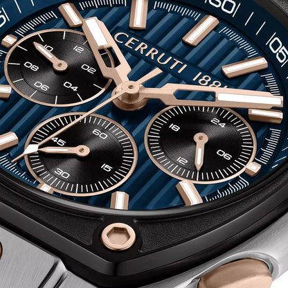 Cerruti 1881 Blue & Silver Chronograph CIWGO0085004