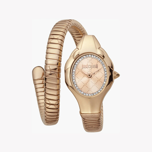 JUST CAVALLI WOMEN'S ROSE GOLD WATCH, ASYMMETRICAL CASE | JC1L186M0045