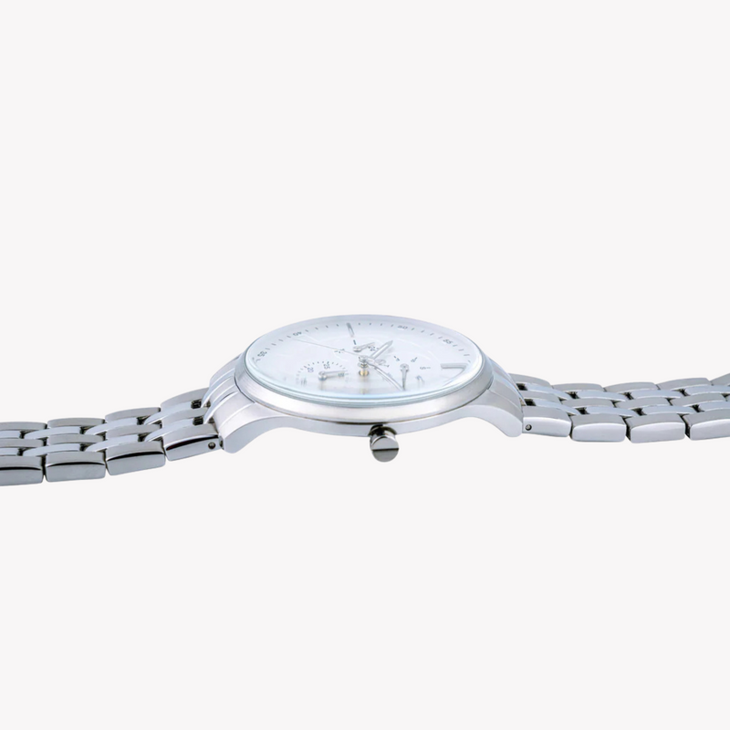 PIERRE CARDIN MEN'S SILVER STAINLESS STEEL WATCH, WHITE DIAL | PC902731F104