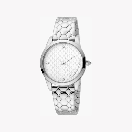 Just Cavalli Women's Silver Watch, Silver Dial - JC1L087M0045