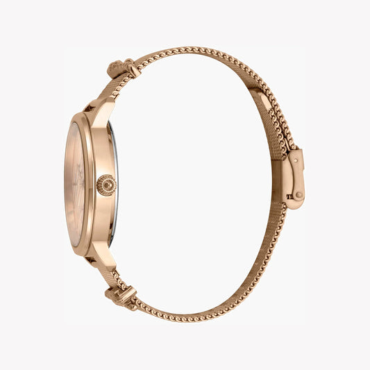 Just Cavalli Women's Rose Gold Watch, Silver Dial - JC1L127M0065
