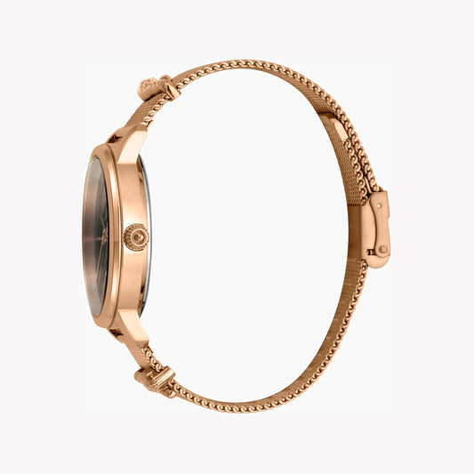 Just Cavalli Women's Rose Gold Watch, Blue & Silver Dial | JC1L127M0075