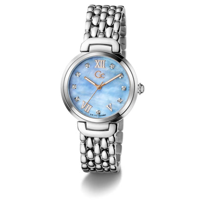 Gc Allure Mid Size Metal Women Watch Silver Stainless Steel Bracelet Z64003L3