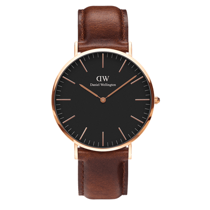 Classic St Mawes Black Rose Gold - DW00100124