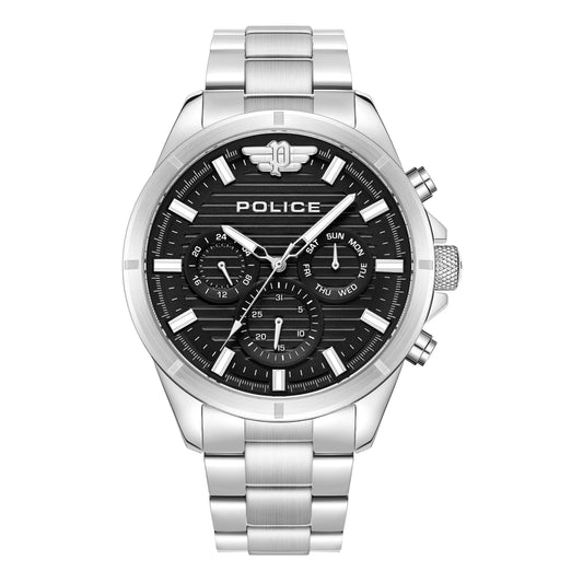Police Men Analog Quartz Watch Black Dial PEWJK2227806