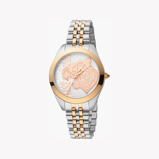 JUST CAVALLI WOMEN'S TWO TONE WATCH, SILVER DIAL | JC1L210M0185