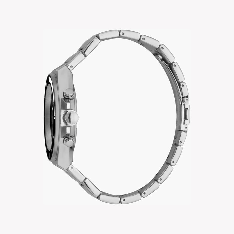 Just Cavalli Men's Silver Stainless Steel Watch, Silver Dial - JC1G139M0055