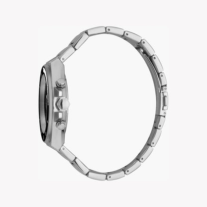 Just Cavalli Men's Silver Stainless Steel Watch, Silver Dial - JC1G139M0055