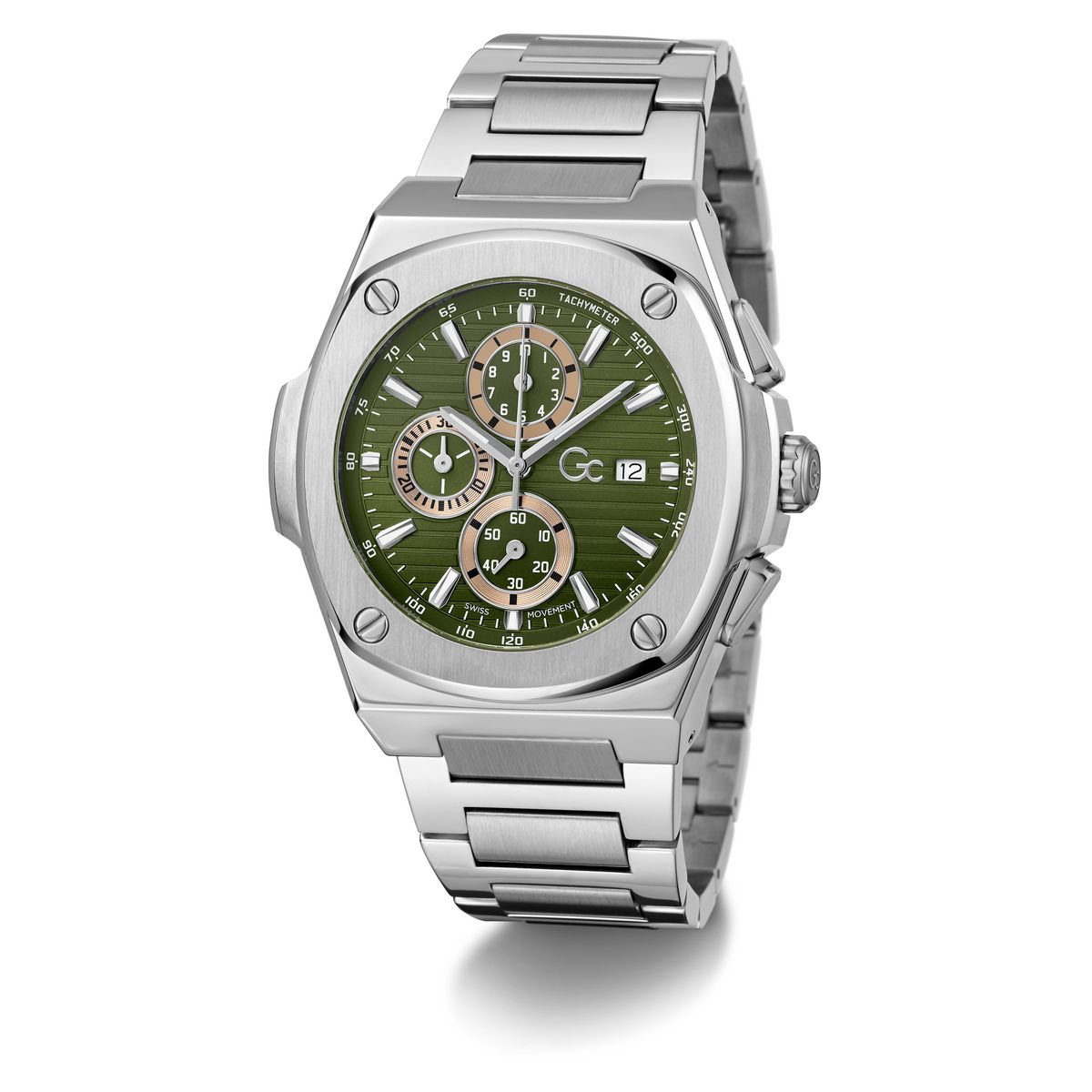 Gc Coussin Shape Chrono Metal Men Y99024G9