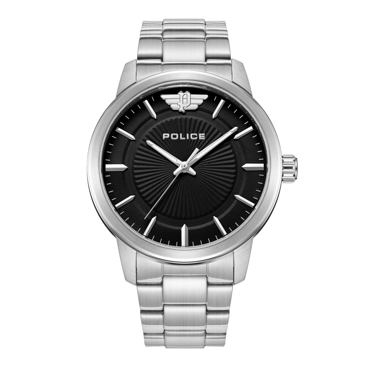 POLICE Men Analog Quartz Casual Watch Classic Dress Black Dial Waterproof Round