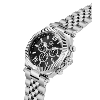 Gc Atlas Chrono Metal Men Watch Silver Stainless Steel Bracelet Z66001G2
