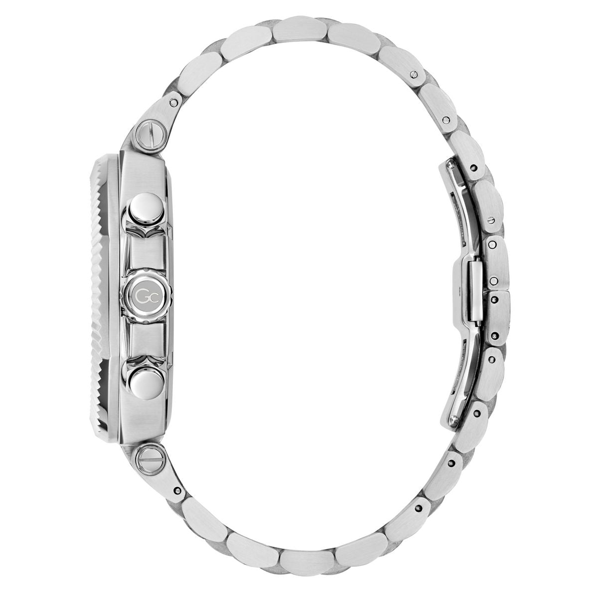 Gc Atlas Chrono Metal Men Watch Silver Stainless Steel Bracelet Z66001G2