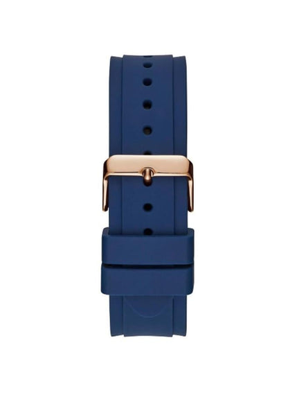 GUESS Watch for Men, Blue Silicone Strap-W1049G2