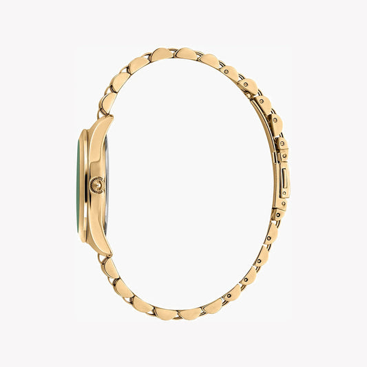JUST CAVALLI WOMEN'S GOLD WATCH, GREEN DIAL | JC1L210M0275