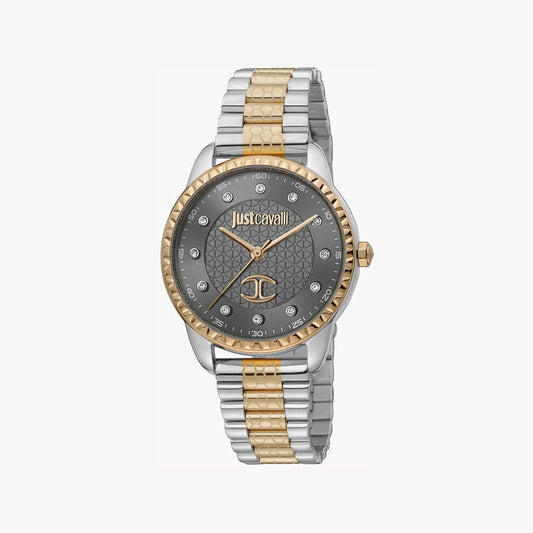 JUST CAVALLI WOMEN'S SILVER & ROSE GOLD WATCH, GRAY DIAL | JC1L176M0095