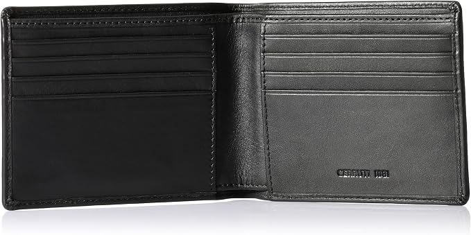 Cerruti 1881 Men's Wallet - CEPU05431M - MAT Black 100% Calf Leather