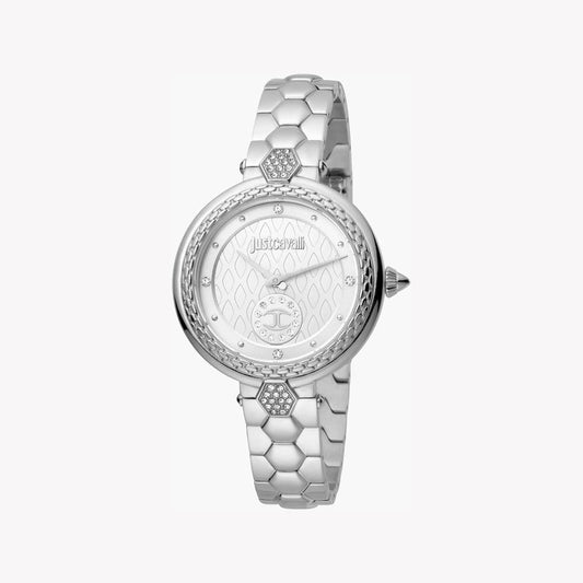 Just Cavalli Women's Silver Watch, Silver Dial | Jc1l128m0055