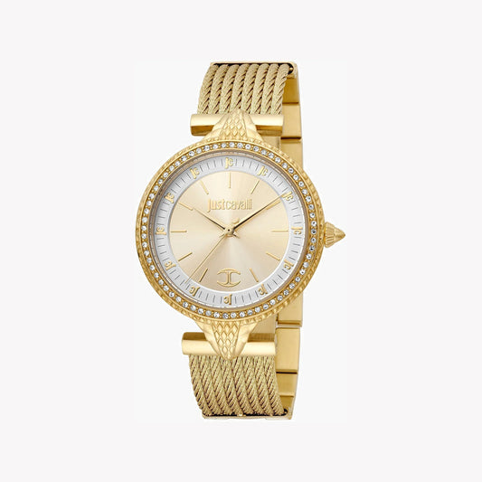 JUST CAVALLI WOMEN'S GOLD WATCH, CHAMPAGNE DIAL | JC1L169M0025