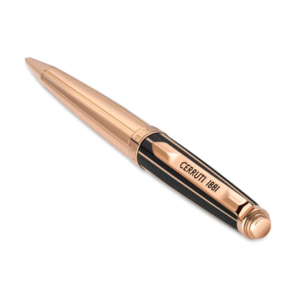 Cerruti1881 Ballpoint Pen Rose Gold & Black - NSS221002C