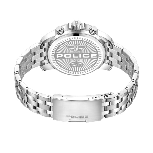 POLICE Watches Mensor PEWJK0021505 Men's Watch Analogue Quartz with Stainless Steel Bracelet, silver, Classic