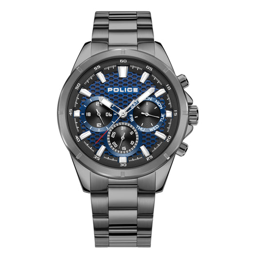 Police PEWGK2204105 Malawi Analog Gents Watch With Stainless Steel Bracelet Water Resistant 45mm