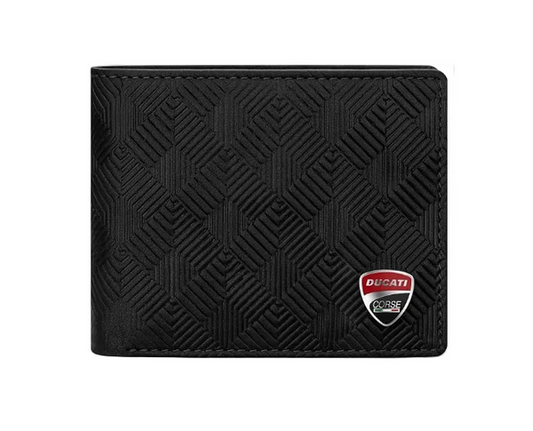 Ducati - DTGW2200901 - BLACK LEATHER WALLET