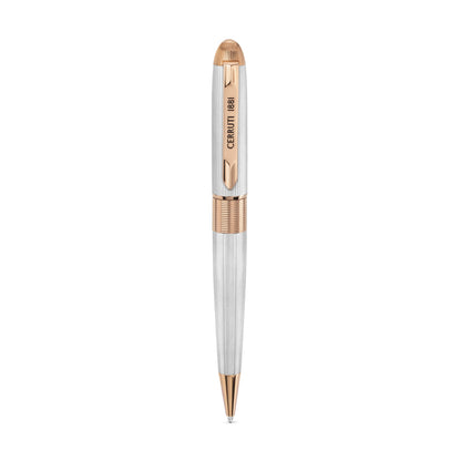 Cerruti1881 Ballpoint Pen Silver &  Rose Gold NSS220502B