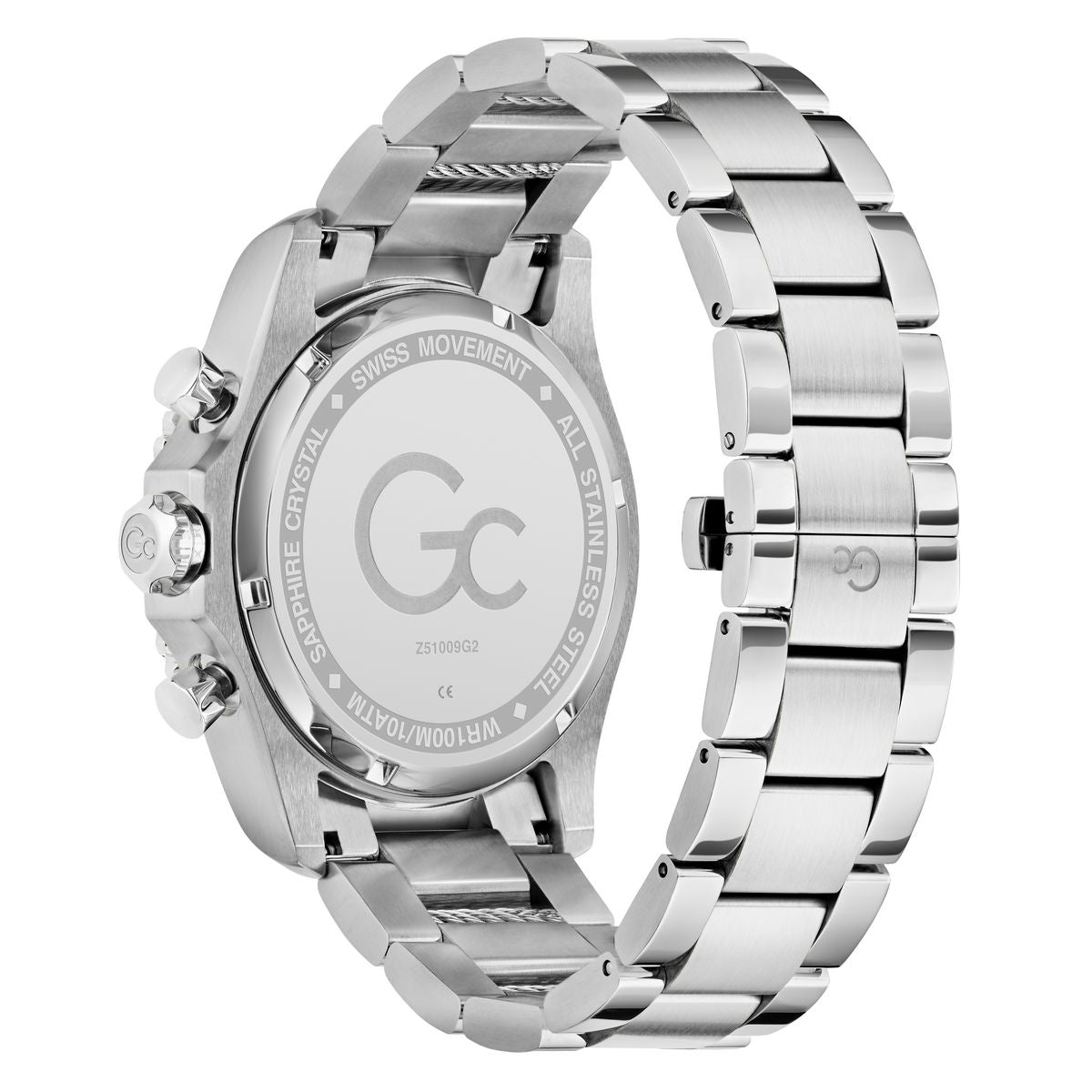 Gc SpeedRacer Chrono Metal Men Watch Silver Stainless Steel Bracelet Z51009G2