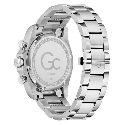 Gc SpeedRacer Chrono Metal Men Watch Silver Stainless Steel Bracelet Z51009G2