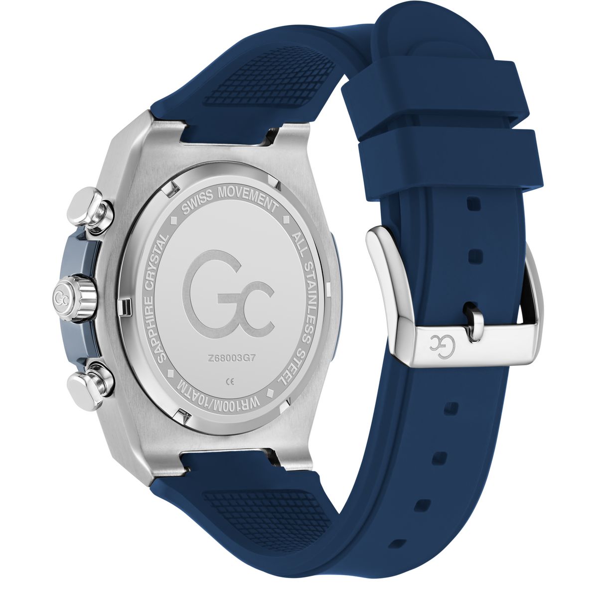 Gc IdolSport Chrono Silicone Men Watch Blue Silicone Strap Z68003G7