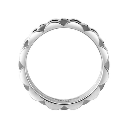 Cerruti 1881 Fluted Steel Ring (Plain) CIAGF0015704