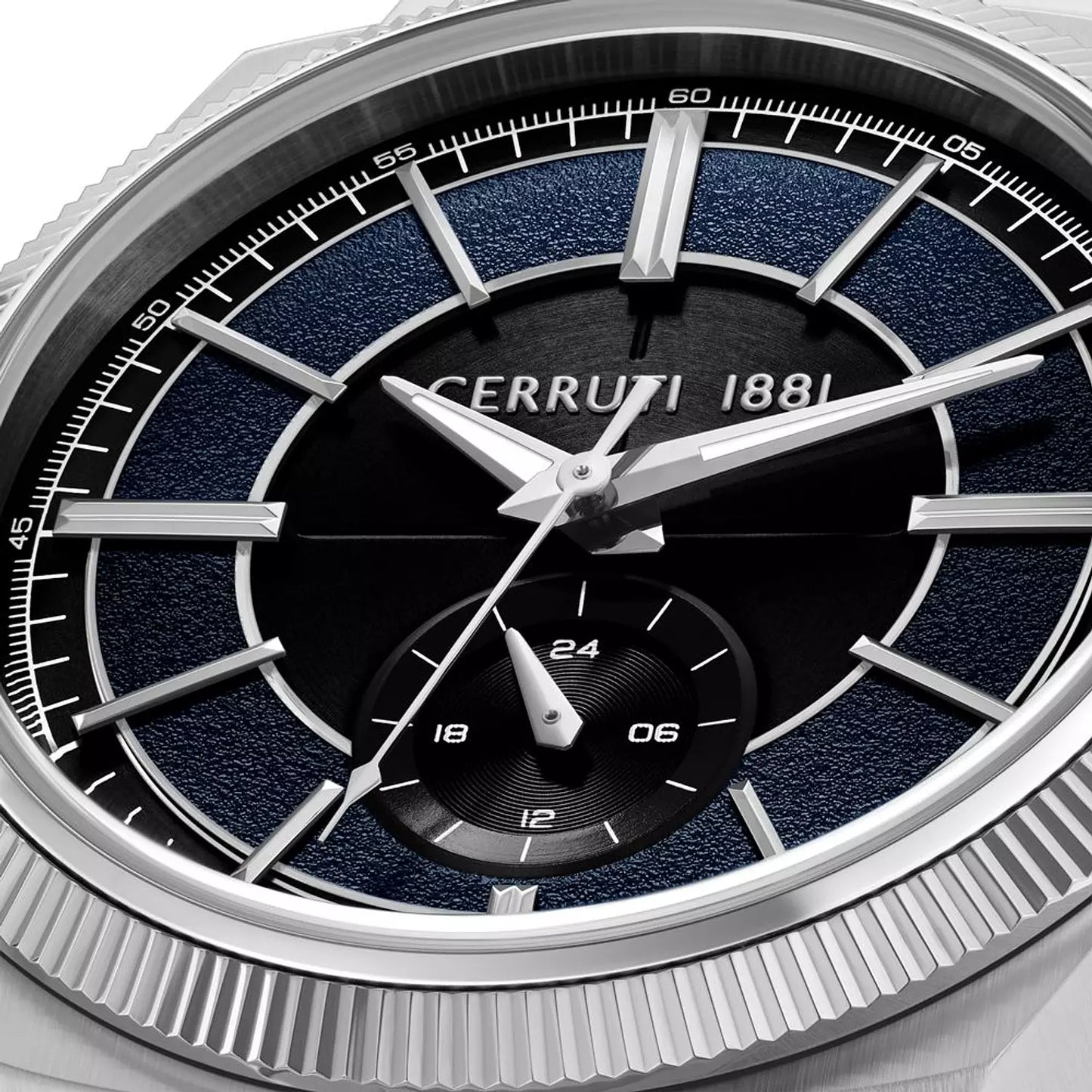 Cerruti 1881 Blue Dual-Time Steel Watch CIWGK0084401