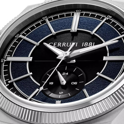 Cerruti 1881 Blue Dual-Time Steel Watch CIWGK0084401
