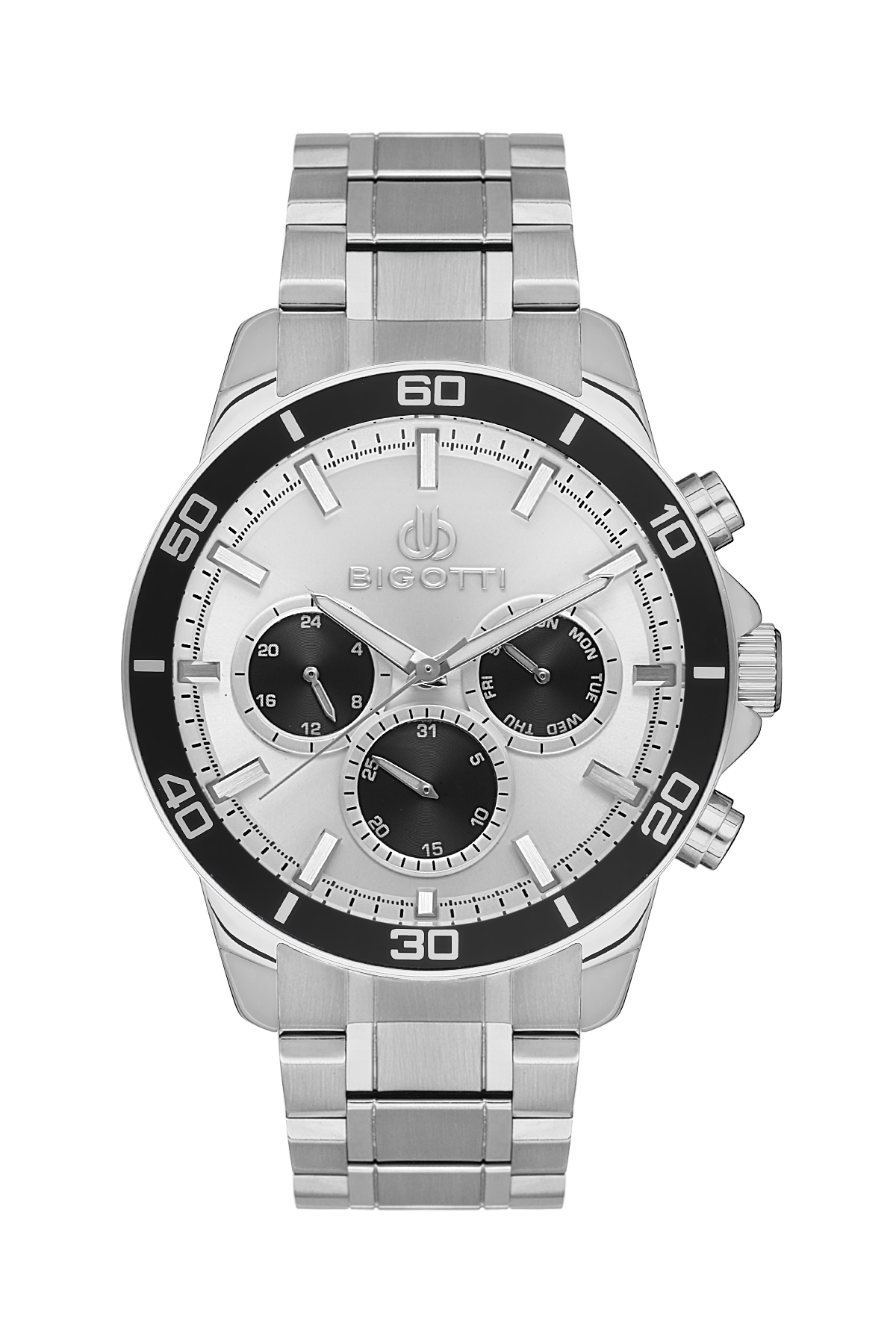 BIGOTTI MILANO Men's Silver Stainless Steel Watch - BG.1.10503-1