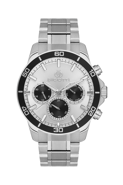 BIGOTTI MILANO Men's Silver Stainless Steel Watch - BG.1.10503-1