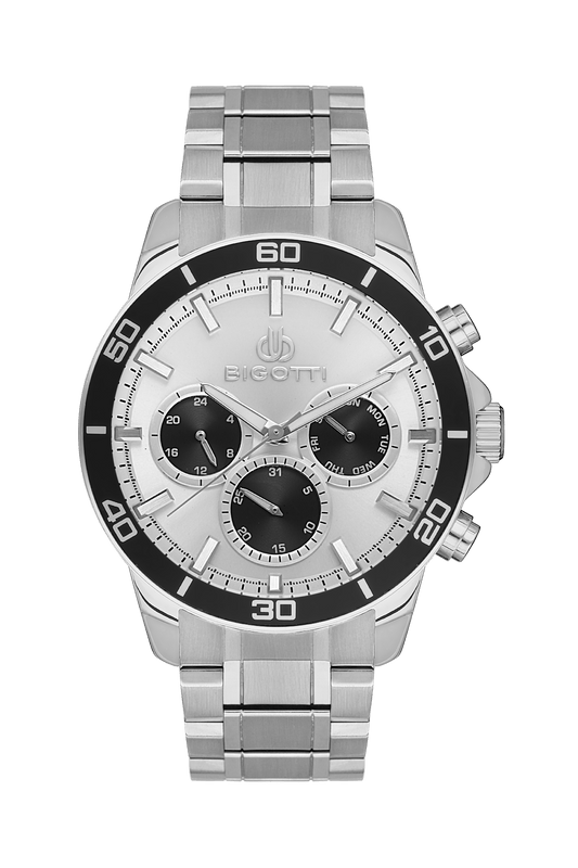 BIGOTTI MILANO Men's Silver Stainless Steel Watch - BG.1.10503-1