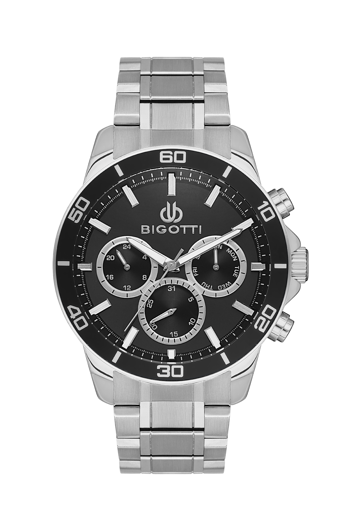 BIGOTTI MILANO Men's Silver Stainless Steel Watch - BG.1.10503-2